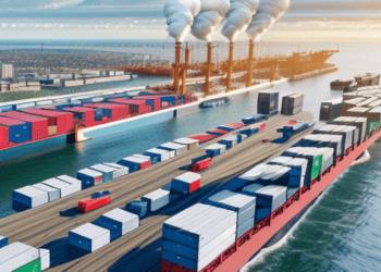 Container ships and industrial port, illustrating resilient supply chain strategies. - Supply Chain News