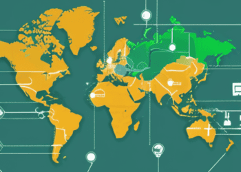 World map highlighting global supply chains with technology integration for sustainability. - Supply Chain News