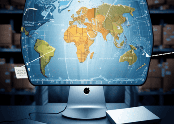 World map on a computer screen illustrating global supply chain risks. - Supply Chain News