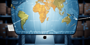 World map on a computer screen illustrating global supply chain risks. - Supply Chain News