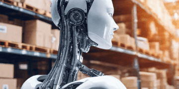 AI robot in warehouse, showcasing automation in supply chain management for 2024. - Supply Chain News