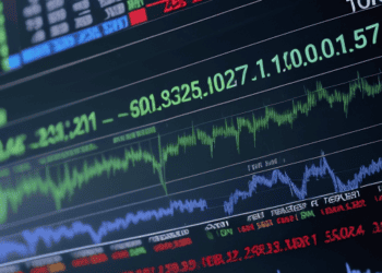 A close up of a computer screen showing stock market data reflecting Stabilization in the Global Trade Barometer amidst Uncertainties.