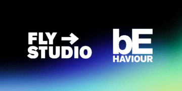 Fly Studio and Behaviour Interactive logos; Fly Studio → Behaviour Interactive - Supply Chain News
