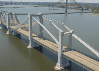 Partial Collapse of Baltimore's Key Bridge Following Ship Collision