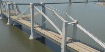 Partial Collapse of Baltimore's Key Bridge Following Ship Collision