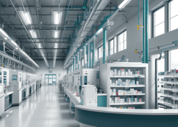 Modern pharmaceutical manufacturing facility showcasing efficient, high-tech equipment and streamlined processes for North American drug supply chains. - Supply Chain News