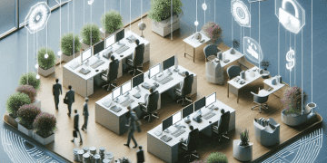 Modern office with employees working at computers; NAB's scam detection system prevents financial losses. - Supply Chain News