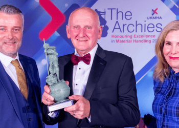 Mike Barton, Managing Director at B&B Attachments wins Lifetime Achievement Award at UKMHA Awards
