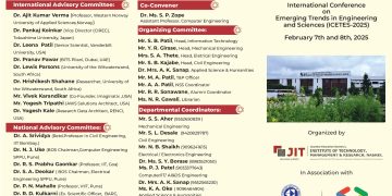 JIT Nashik Announces CE Shreekant Patil’s Selection for ICETES-2025 National Advisory Committee