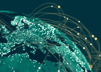 Global network connections illustrating international trade and US tariff risks. - Supply Chain News