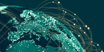 Global network connections illustrating international trade and US tariff risks. - Supply Chain News