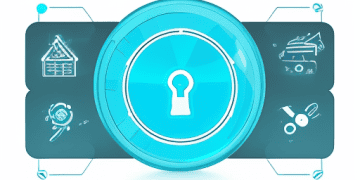 Digital transparency icons such as magnifying glasses, open locks, and visibility-related graphics, highlighting the importance of traceability in supply chains.