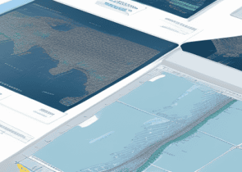 A close-up of a digital map showing GPS coordinates and tracking data on a screen, symbolizing the use of technology in supply chain management.