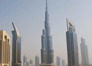 A view of iconic UAE landmarks, including the Burj Khalifa and Abu Dhabi's modern skyline, symbolizing the nation's economic and cultural significance.