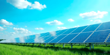 Rows of solar panels in a field, renewable energy farm. - Supply Chain News