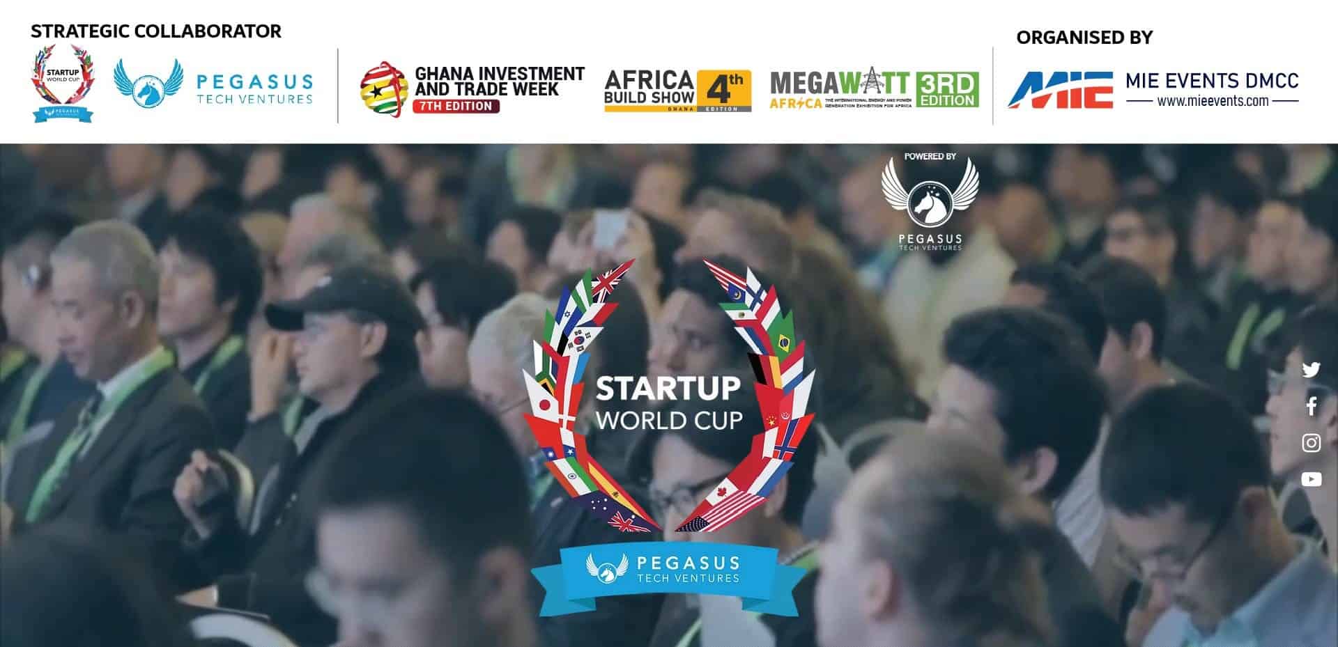 Startup World Cup Launches at THE PALMS CONVENTION CENTER, ACCRA, GHANA, with GHANA INVESTMENT TRADE WEEK