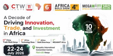 A Decade of Driving Innovation, Trade, and Investment in Africa11th China Trade Week Kenya, 6th Africa Technology Show, 4th Africa BuildShow Kenya, 3rd MEGAWATT AfricaA Global Platform for Trade, Technology,Construction, and Energy